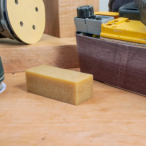 Cleaning Eraser Stick, Mini 1-1/2" x 1-1/2" x 4", Natural Rubber for Dust Removal from Abrasive Belts