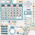 Decorably 148 Pcs Teacher Calendar for Classroom Bulletin Board Set, Preschool Calendar