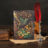 Blank Book of Shadows Spell Leather Journal, Vintage Notebook with 200 Pages for Wiccan Sketching