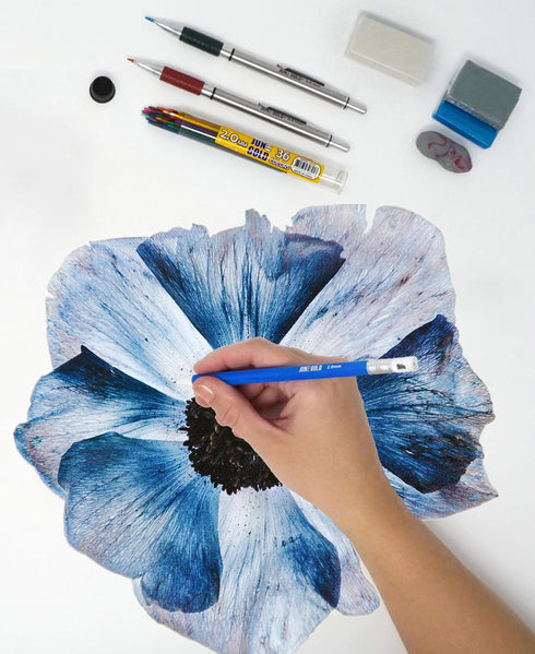 June Gold 4 Pro 2.0 mm Mechanical Pencils, 36 Colored Refills, 36 2B & 36 4B Refills, 2 Sharpeners