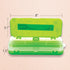 BAZIC 8" Plastic Pencil Case | Double Deck Utility Storage Box, Bright Color, Multi-Purpose Organizer, 4-Pack