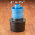 Dust Right 3-Piece Stacking Dust Port Adapter Set for Vacuum Hose & Tools, Glass Reinforced Polypropylene