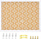 Decorative Cork Board for Walls, White Floral Print Bulletin Board with White Framed Pin Board