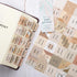 DiverseBee Laminated Bible Tabs, Large Print Bible Journaling Supplies, 66 Tabs with 11 Blank Tabs - Cappuccino Theme