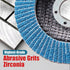 EZARC Flap Disc 4 1/2 Inch for Angle Grinder, 10 PCS 60 Grit Zirconia Grinding Wheel for Stainless Steel