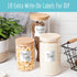 Hebayy 234 Minimalist Kitchen Food Labels, 216 Preprinted Stickers for Pantry Containers, Waterproof, No Residue