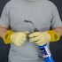 IRONCAT 6021 Pigskin MIG Welding Gloves Medium, Insulated Top Grain Work Safety Gear, Straight Thumb, Kevlar Construction, Natural