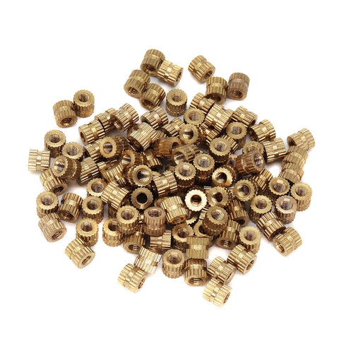 cSeao 120pcs M3 x 3 x 5mm Female Brass Heat Set Inserts for 3D Printer Laptop Plastic