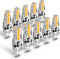G4 LED Bulb 12V-24V JC Type, 2W Warm White 2700K, 20W-30W Halogen Equivalent, Non-Dimmable, 10pcs for Landscape Lighting