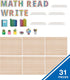 Carson Dellosa 31-Piece Subject Bulletin Board Set - Read, Write, and Math Signs for Bulletin Boards
