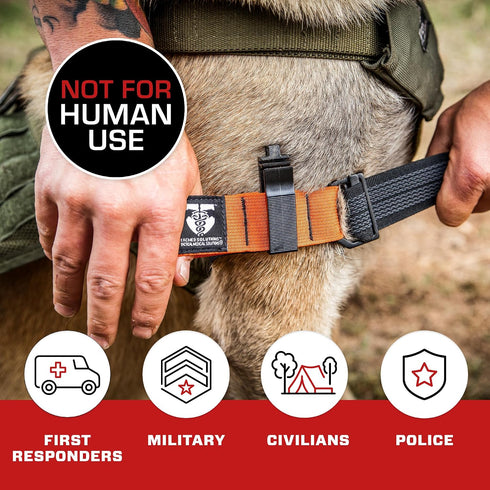 TacMed K9 Solutions Tourniquet, Dog Emergency First Aid Equipment for Massive Hemorrhage Control Made in the USA