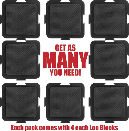 Loc Block Work Gripping Block 4 Pack, Ideal for Free Hand Routing and Finishing