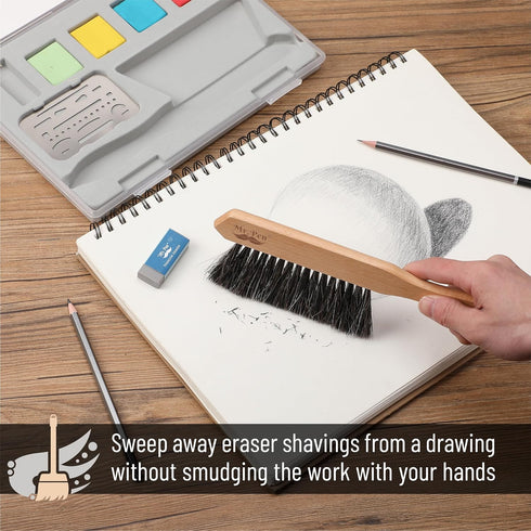 Mr. Pen Art Eraser Set, 7 pcs - Pencil Erasers for Artists, Drawing Erasers, Kneaded Erasers, Drafting Brush