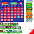 Blue Calendar Pocket Chart with 76 Cards - 68 Illustrated Activity Cards, 8 Dry Erasable Flash Cards & 3 Hooks