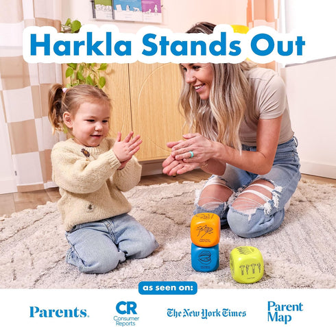 Harkla Sensory Activity Dice Fun and Effective Brain Breaks for Kids and Adults | Helps with Focus, Calm and Energy |