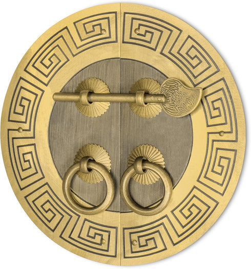 Hardware Philosophy Tibetan Brass Cabinet Face Plate Set 5.5 Inches - Architectural, Interior Design, Furniture Cabinet Customization Hardware by Chinese Brass Hardware