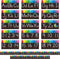 Alphabet Bulletin Board Set, 15 PCS Crayon Die-Cut ABC Wall Decorations 26