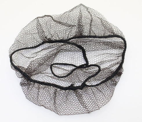 100 Disposable Nylon Honeycomb Royal Beard Protector Nets, Latex Free (Brown)