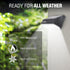 EL8570 1000 Wagan Lumens Outdoor LED Solar Wall Light Waterproof Motion Detected Light, Black