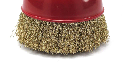 4 inches x 5/8 inch Fine Crimped Wire Cup Wheel Brush