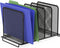 Simple Houseware 5 Section Upright File Sorter Organizer, Black Expandable
