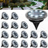 PATIOWIN 16 Pack Small Solar Ground Lights, Pathway Lights Waterproof, Outdoor Solar