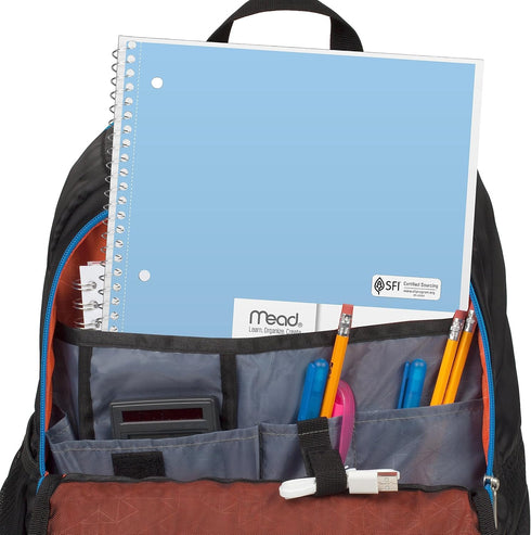 Mead Spiral Notebooks, 6 Pack, 1-Subject, Wide Ruled Paper, 8" x 10-1/2", 70 Sheets, Assorted Pastel Colors