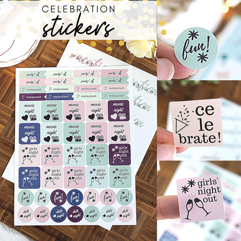 Planner Stickers - Set of Over 1,000 Colorful Stickers, 20 Sheets for Busy Bee Planners