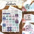 Planner Stickers - Set of Over 1,000 Colorful Stickers, 20 Sheets for Busy Bee Planners