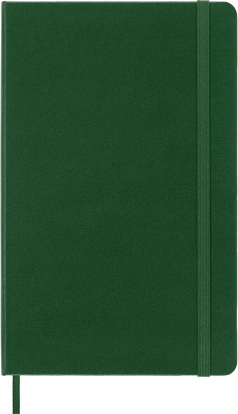 Moleskine Classic Notebook, Hard Cover, Large (5" x 8.25") Plain/Blank, Myrtle Green, 240 Pages by Moleskine