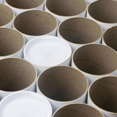 MagicWater Supply Mailing Tube - 1.5 in x 12 in, White - 6 Pack for Shipping and Storage of Arts, Crafts, Documents
