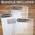 Samsill 1 Inch D-Ring Recipe Binder Kit, Full Page 8.5 x 11, Marble Design