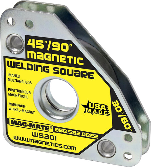 MAG-MATE WS301 Standard Magnetic Welding Square, Durable Tool with Release Handle, Versatile Angles, Large Finger Hole, 60 lbs. Holding Capacity by Mag-Mate