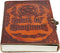 MONTEXOO Book of Shadows Leather Journal, Notebook Diary Sketchbook with Lock, Travel Bullet, Old Cool Brown Lining