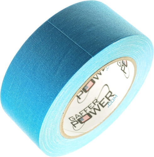 Gaffer Power Gaffers Tape 2 Inch, Fluorescent Blue, USA Made Quality, Leaves No Residue