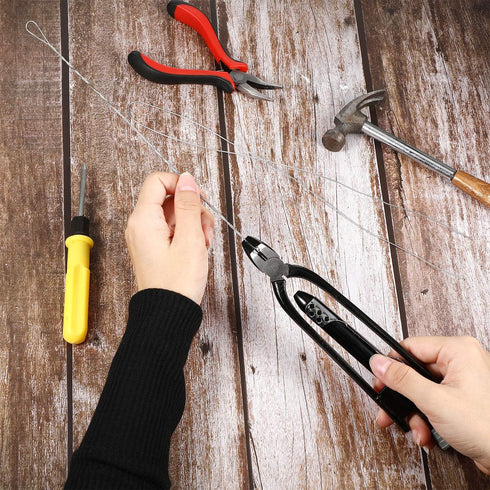 9 Inch Safety Wire Twisting Pliers, Aircraft Wire Twisting Tool with 10 Meters 0.5 mm Wire