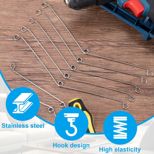 STSTR 4pcs Recessed Light Springs Clips, Stainless Steel Fixtures Spring Clips for Lightening, Ceiling Lighting Fan
