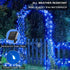 suddus 2 Pack 33ft Solar Fairy String Lights, 100 LED Blue Copper Wire for Outdoor Garden, Party Decorations