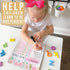 Magnetic Chore Chart for Kids, Good Behavior Dry Erase Daily Weekly Responsibility List, Floral Chore Board
