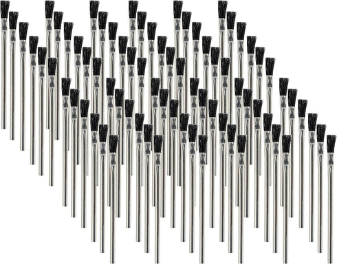 Pro Grade Acid Brushes, 72 Count, 3/8" Boar Hair Acid Flux Brushes