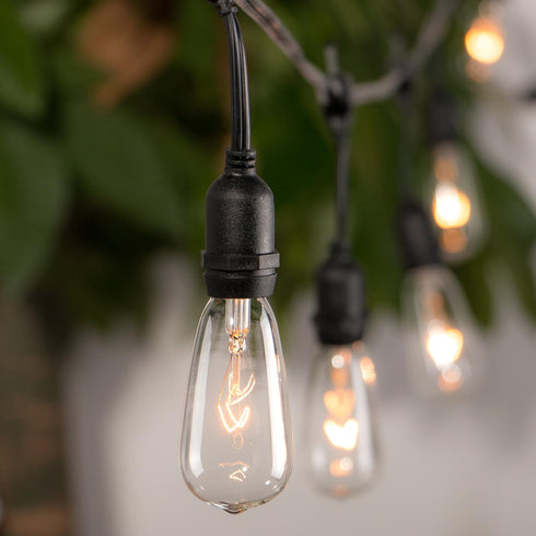 24-Pack Bulbs,7W E17 ST40 Bulbs ST40 Brightown Edison Replacement Light Screw Base Replacement Clear Glass Light