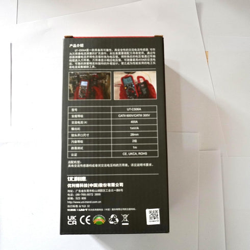 UNI-T UT-CS06A Current Clamp Sensor 400A AC, Multimeter Option UT196/UT139C/UT117C