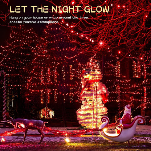 Christmas Lights Indoor Outdoor, 2PACK 13FT 50-count Incandescent Mini Halloween String Light for Holiday Decor