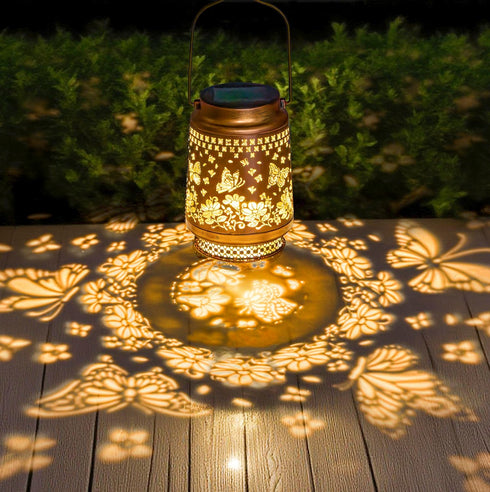 YAKii Butterfly Solar Lanterns Outdoor Waterproof Garden Decor Birthday Gifts for Women