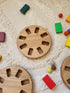 8 Waldorf crayon holder for Stockmar blocks round shape gift for kids desk organization gift for teacher art supplies
