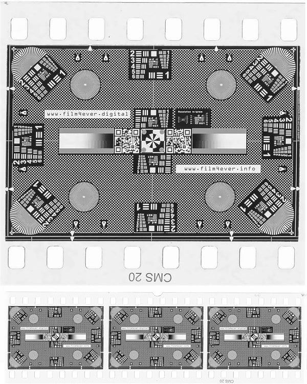 Vlads Test Target Scan Film Sharp with Vlads Focus Checker. 35 mm High-Resolution Calibration Target