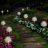 Solar Garden Lights, 2 Pack Waterproof Outdoor Decorative Lights, Auto ON/OFF for Garden Gifts, Halloween, Christmas