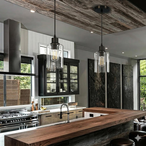 EANLOLY E26 Lighting,1Pack Pendant Lights Kitchen Island, Socket Adjustable Cord for Dining Room,Bedroom,Living