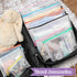 Umriox Small Zipper Pouch, 9.5x7.1 in (12 Colors, 36 Packs) Mesh Bags with Zipper for Office Supplies Storage