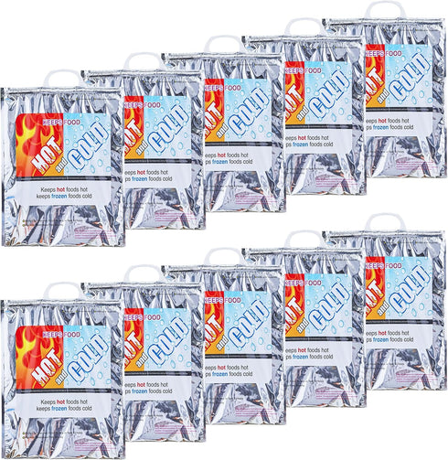 Superio Hot and Cold Insulated Bags for Food Delivery, Grocery Shopping Bags,
